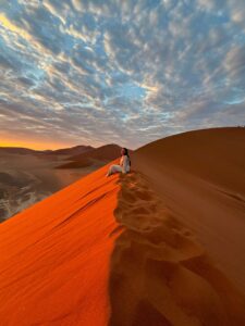 Dune 45 Désert du Namib Sesriem Itinéraire Namibie. Demande en mariage en Namibie