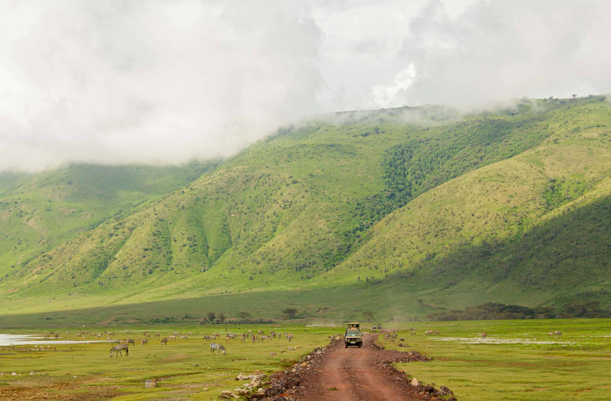 Cratère du Ngorongoro Tanzanie safari responsable afrique eSim Tanzanie Carte bancaire safari