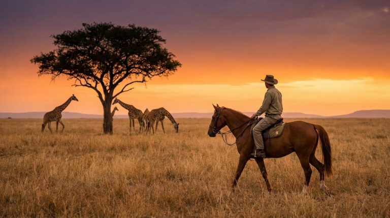safari à cheval, activité kenya